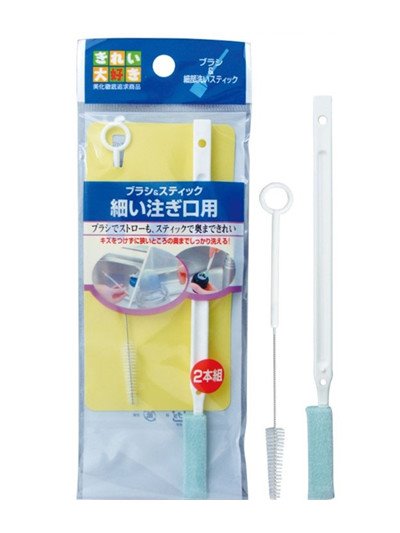 日本製  MAMEITA   HB012保溫瓶細注水口清潔刷組-2入   4930419815185