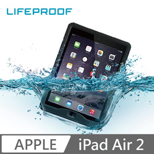 LIFEPROOF iPad Air II 全方位防水/雪/震/泥 保護殼-NUUD(黑)