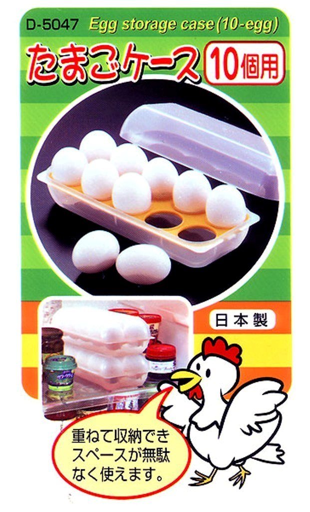 日本製  SANADA   A5047廚房用 蛋收納盒  / 蛋盒10P裝  4973430018012