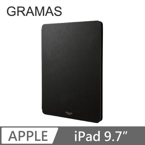 GRAMAS iPad 9.7" 職匠工藝 掀蓋式皮套 - EURO (黑)