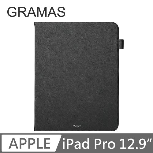 GRAMAS iPad Pro 12.9" 職匠工藝 掀蓋式皮套 - EURO (黑)