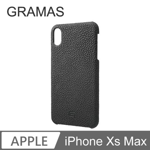 GRAMAS iPhone Xs Max 手工德國真皮背蓋- (黑)