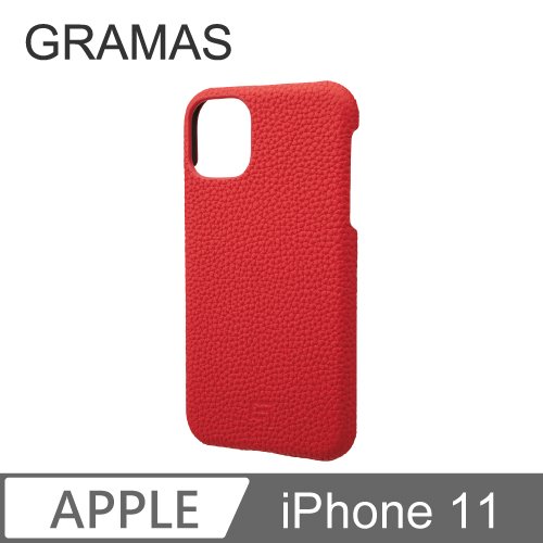GRAMAS iPhone 11 手工德國真皮背蓋- (紅)