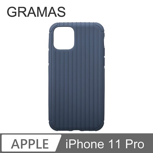 GRAMAS iPhone 11 Pro 羽量經典保護殼- Rib Light (藍)