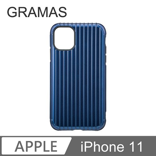 GRAMAS iPhone 11 軍規防摔經典手機殼- Rib (藍)