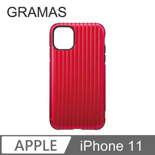 GRAMAS iPhone 11 軍規防摔經典手機殼- Rib (紅)