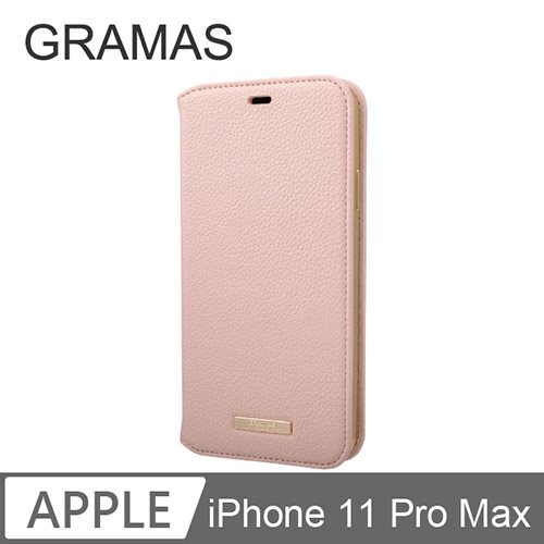 GRAMAS iPhone 11 Pro Max 時尚工藝 掀蓋式皮套- Shrink (粉)