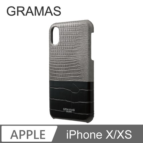GRAMAS iPhone X/Xs 日本時尚背蓋手機殼 - Amazon (黑)