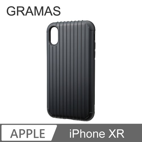 GRAMAS iPhone XR 軍規防摔經典手機殼- Rib (黑)