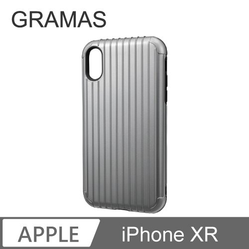GRAMAS iPhone XR 軍規防摔經典手機殼- Rib (灰)