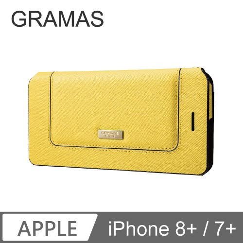GRAMAS iPhone 7+/8+ 仕女皮包限定款- Sac (黃)
