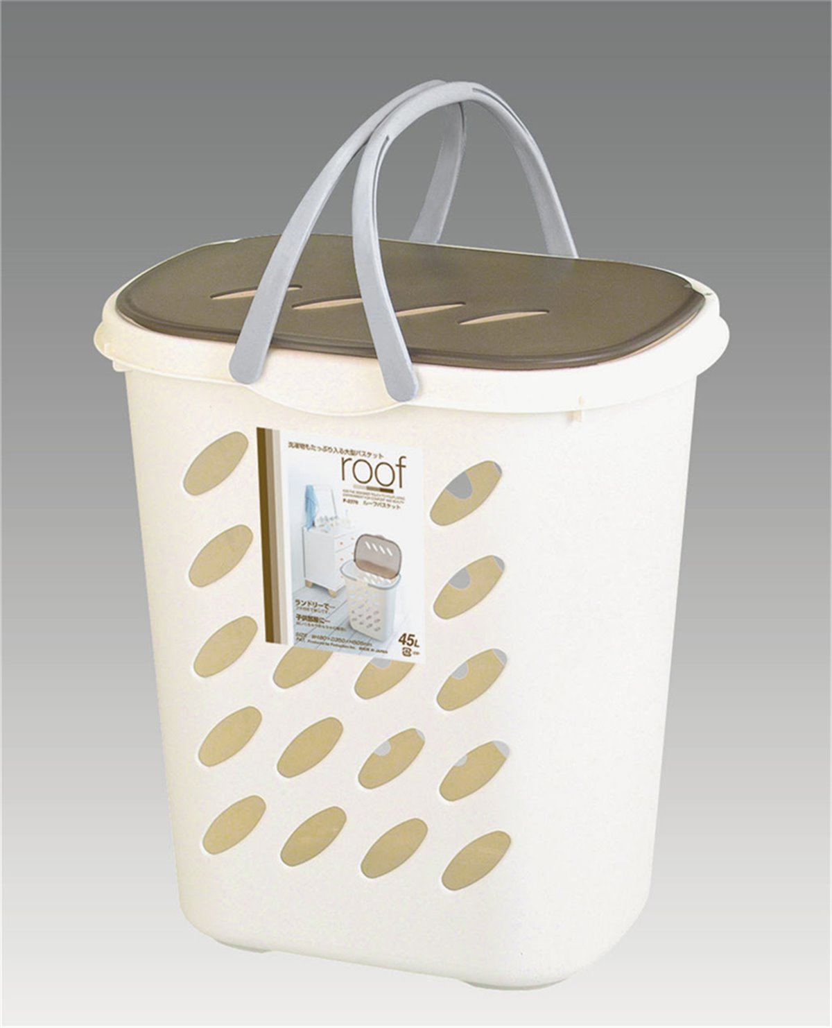 日本製  F2370  roof  附蓋洗衣籃   4962191370408
