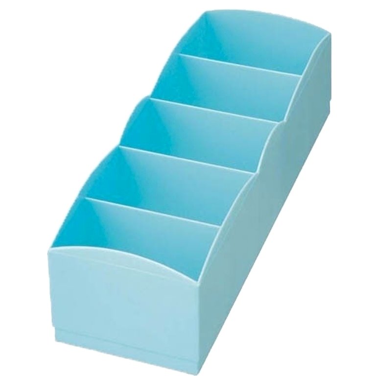 粉 藍 5格襪盒 ~ 藍 / 粉