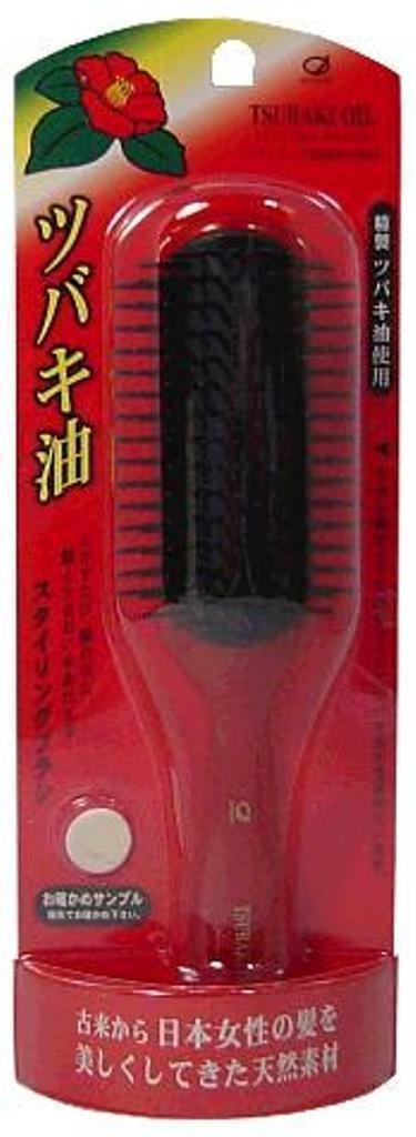 日本製  IKEMOTO  池本  TSU120  艷紅椿油髮梳 /山茶油 髮梳(長)    4970270106879