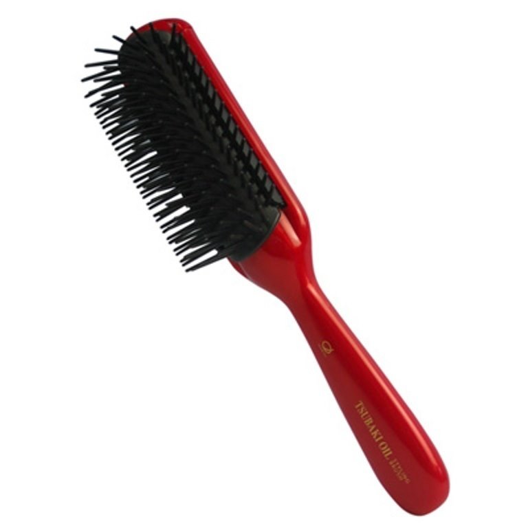 日本製  IKEMOTO  池本  TSU120  艷紅椿油髮梳 /山茶油 髮梳(長)    4970270106879