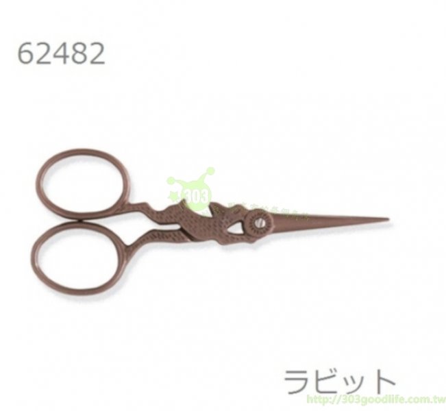 手作精美造型剪刀 ~ 金色.鳥 4512706621558 /  銀灰.兔 4512706624832
