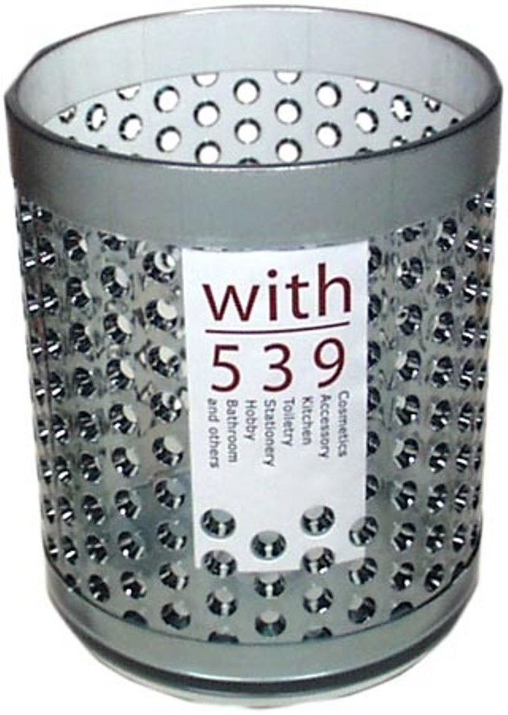 日本製   inomata  4539 壓克力桌上型圓形筆桶置物收納桶  (丸)~白  4905596453987