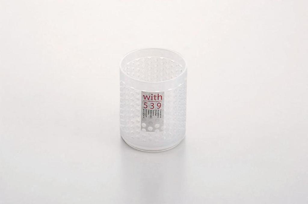 日本製   inomata  4539 壓克力桌上型圓形筆桶置物收納桶  (丸)~白  4905596453987