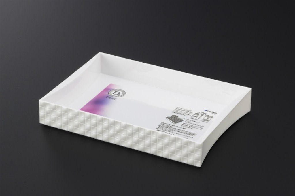 日本製   inomata 5404 De404 收納盤 4905596540465-白 