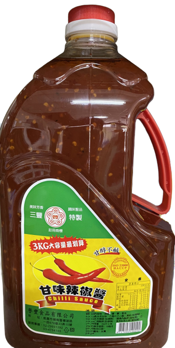 三豐辣椒醬3kg#辣椒醬推薦#炒菜辣椒醬#拌麵辣椒醬#火鍋湯底辣椒醬#麻辣料理辣椒醬#餐飲用辣椒醬#辣椒醬 批發#大容量辣椒醬 台南、高雄、屏東皆可快速配送
