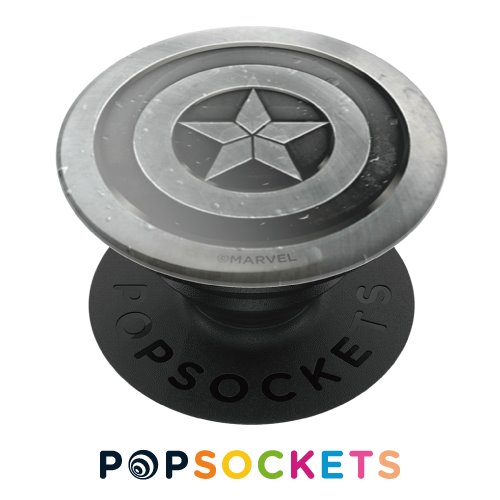 POPSOCKETS泡泡騷多功能手機支架2代-炫銀美國隊長