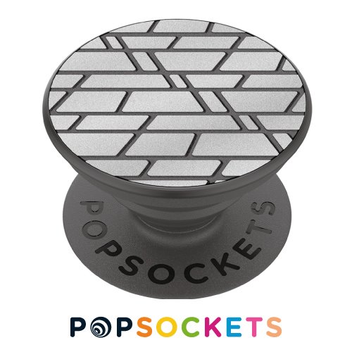 POPSOCKETS泡泡騷多功能手機支架2代-反射幾何銀