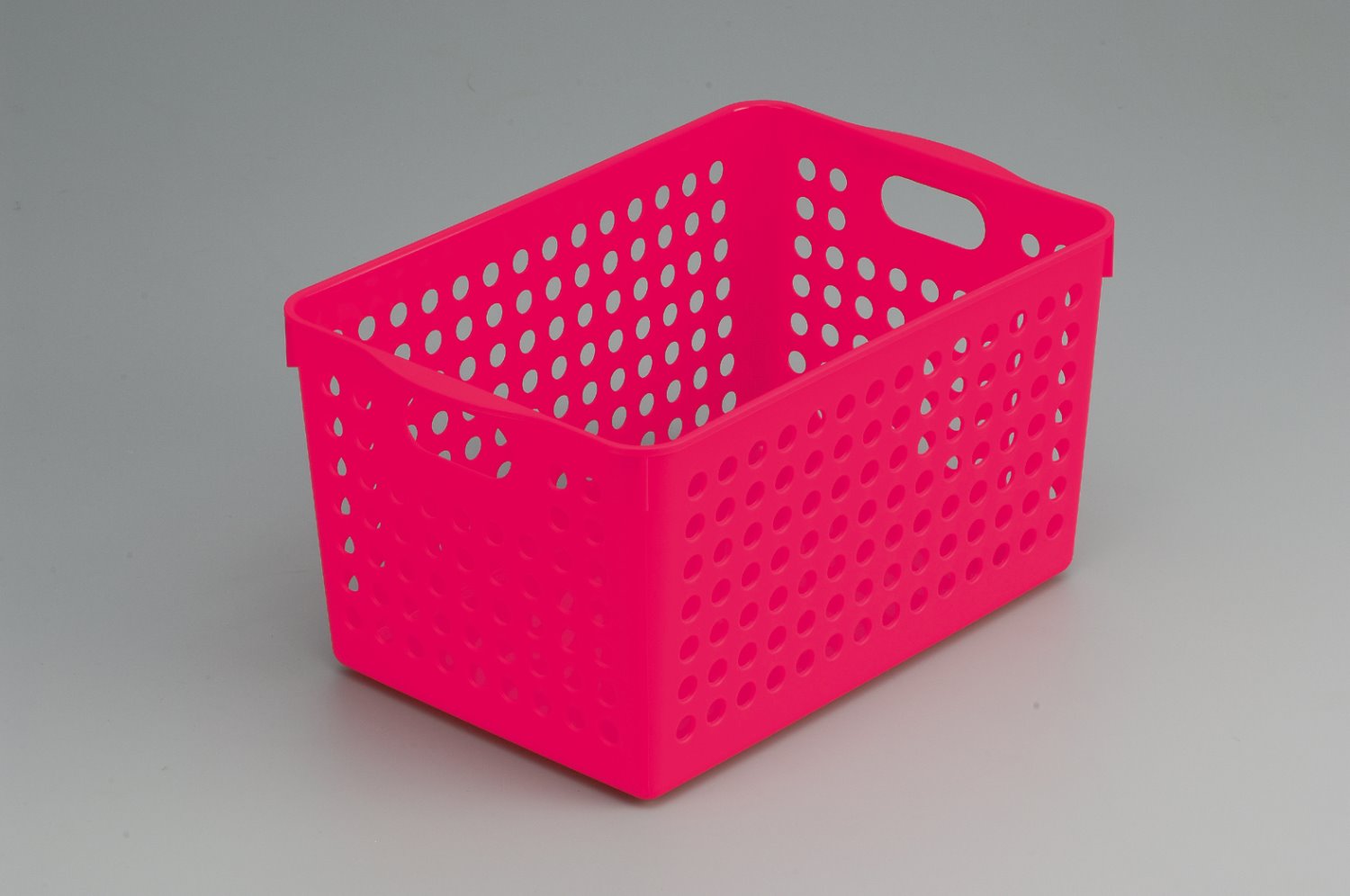 日本製  inomata 4577  雙耳深底多用途長方置物籃 ~紅/ -綠/ -藍