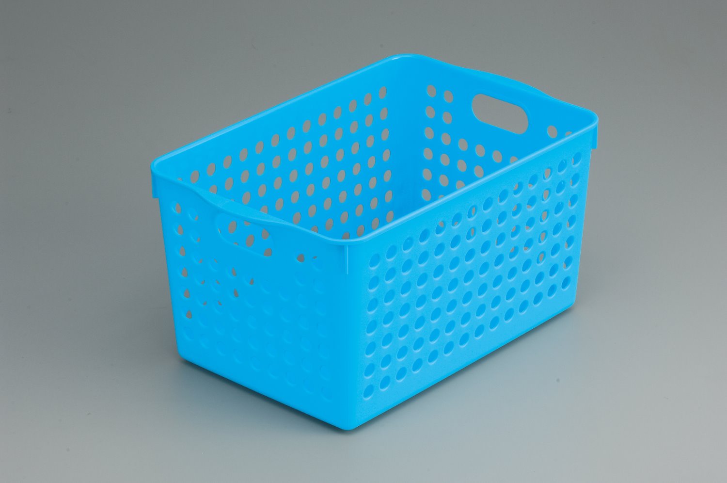 日本製  inomata 4577  雙耳深底多用途長方置物籃 ~紅/ -綠/ -藍