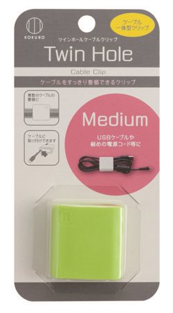  日本製  小久保 KOKUBO  KM-005 雙孔電線夾 M~ 白/-粉/-綠