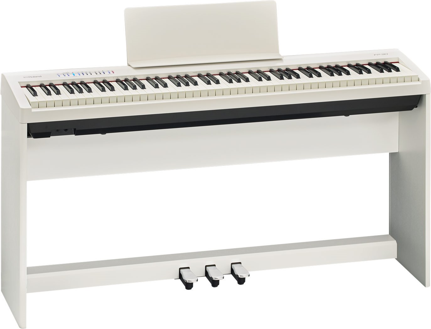 Roland FP-30 電鋼琴  附延音踏板+防塵套+琴椅+3支腳踏架      顏色:黑色>白色