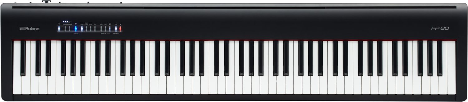 Roland FP-30 電鋼琴  附延音踏板+防塵套+琴椅+3支腳踏架      顏色:黑色>白色