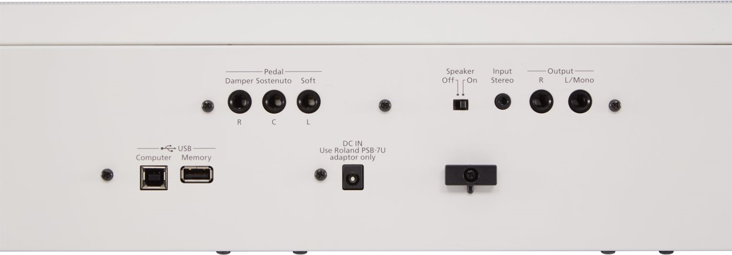 Roland FP-60X 電鋼琴 (1) 中文說明書/使用手冊/保固卡 (2) 譜板 (3) 變壓器 (4) 電源線5三音延音踏板6琴架7電鋼琴專用椅