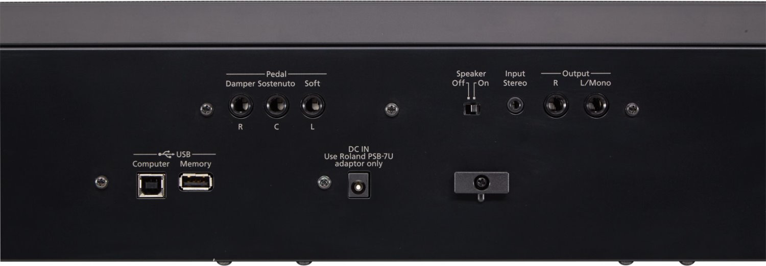 Roland FP-60X 電鋼琴 (1) 中文說明書/使用手冊/保固卡 (2) 譜板 (3) 變壓器 (4) 電源線5三音延音踏板6琴架7電鋼琴專用椅