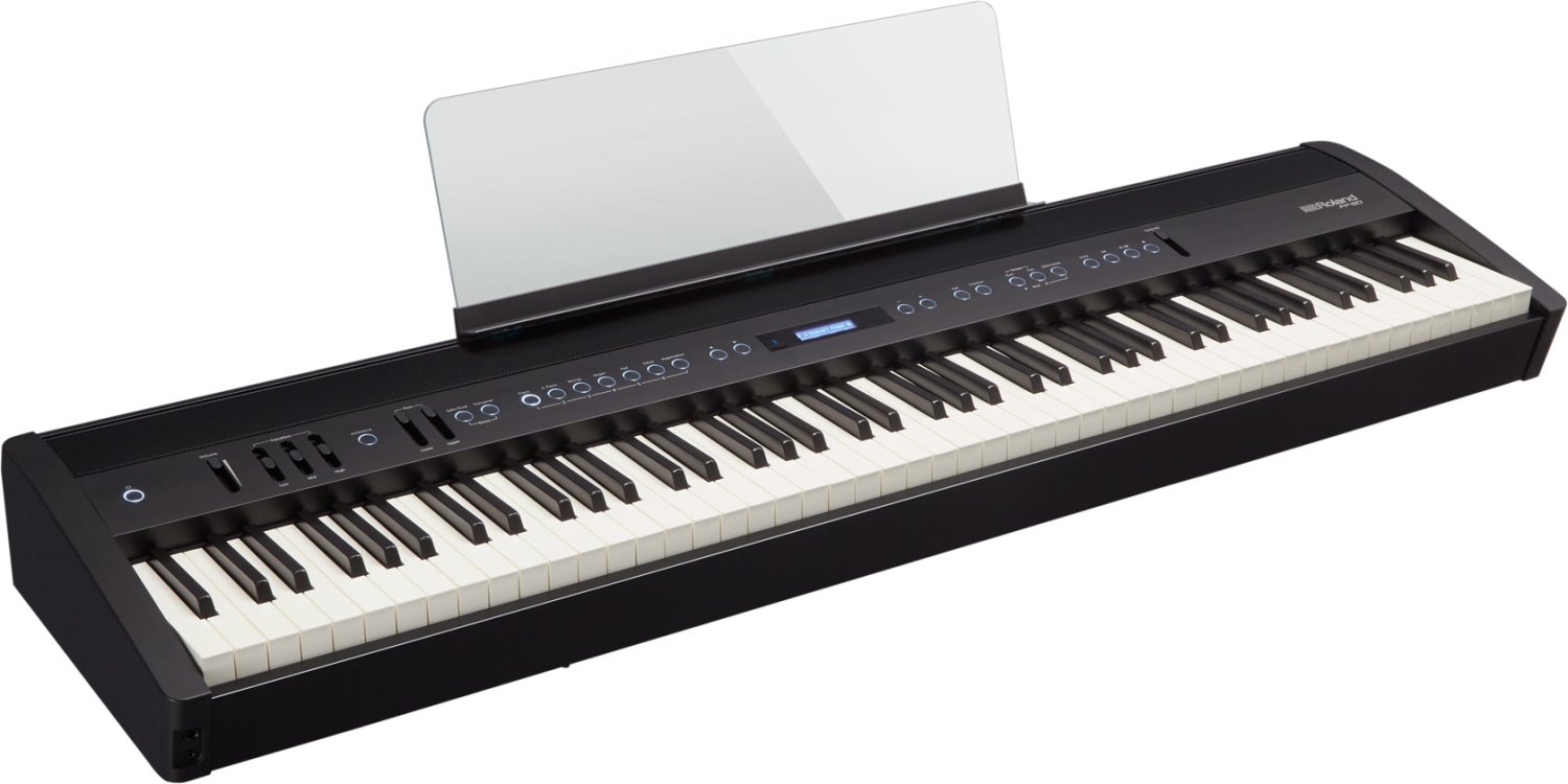 Roland FP-60X 電鋼琴 (1) 中文說明書/使用手冊/保固卡 (2) 譜板 (3) 變壓器 (4) 電源線5三音延音踏板6琴架7電鋼琴專用椅