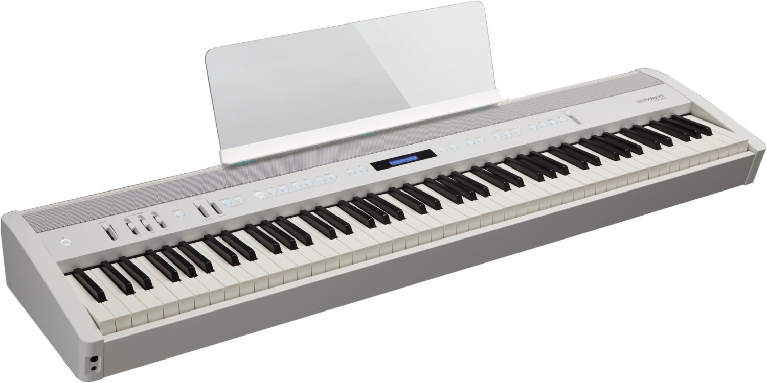 Roland FP-60X不含腳架 電鋼琴 (1) 中文說明書/使用手冊/保固卡 (2) 譜板 (3) 變壓器 (4) 電源線