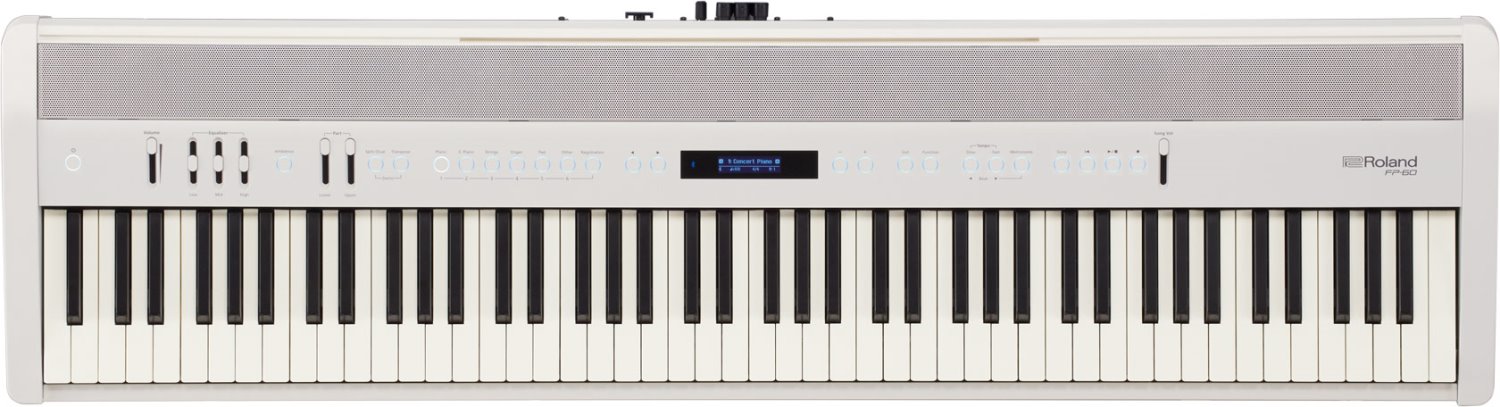 Roland FP-60X不含腳架 電鋼琴 (1) 中文說明書/使用手冊/保固卡 (2) 譜板 (3) 變壓器 (4) 電源線