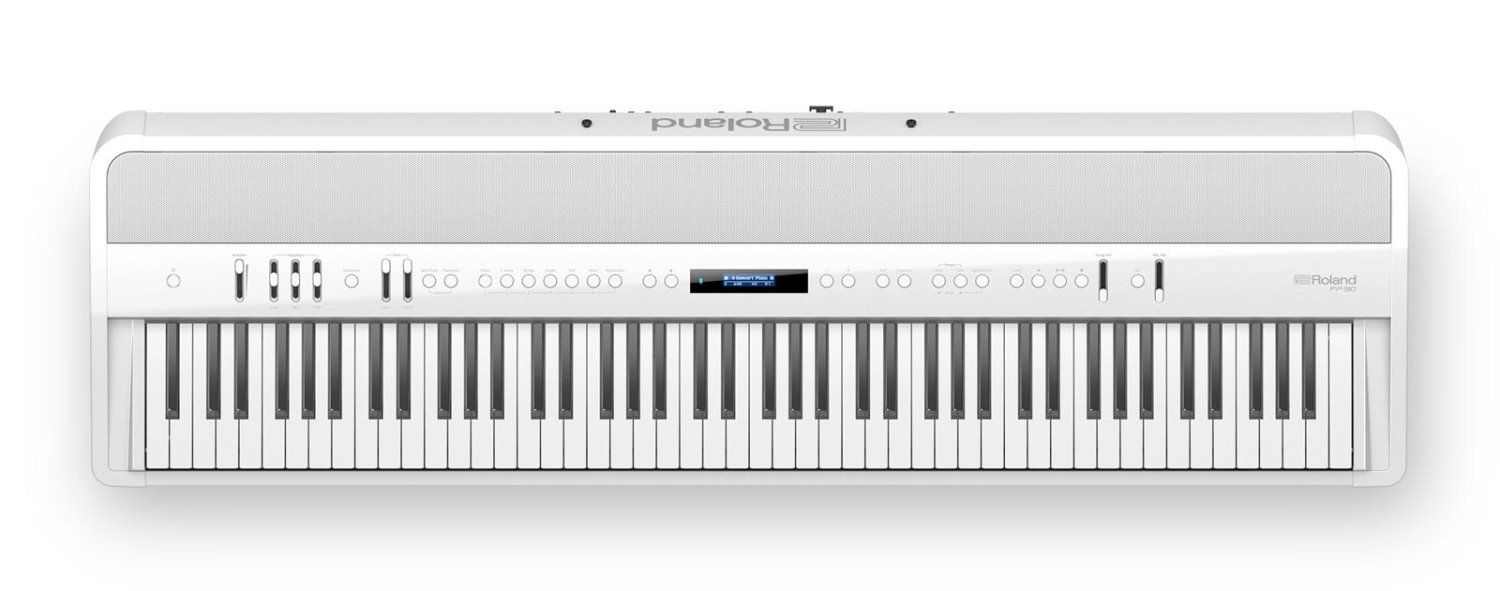 Roland FP-90X 電鋼琴全配 (1) 中文說明書/使用手冊/保固卡 (2) 譜板 (3) 變壓器 (4) 電源線5延音踏板