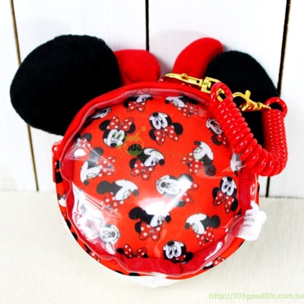 Disney 迪士尼  054340-13米妮大頭零錢包  4548643054340
