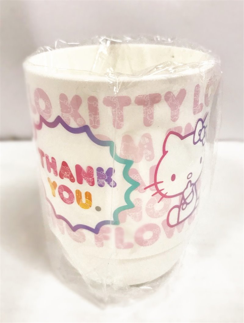 台灣製 三麗鷗系列  Hello Kitty 凱蒂貓  KRT-211329牙刷杯 .漱口杯. 水杯350cc  4710150211329  