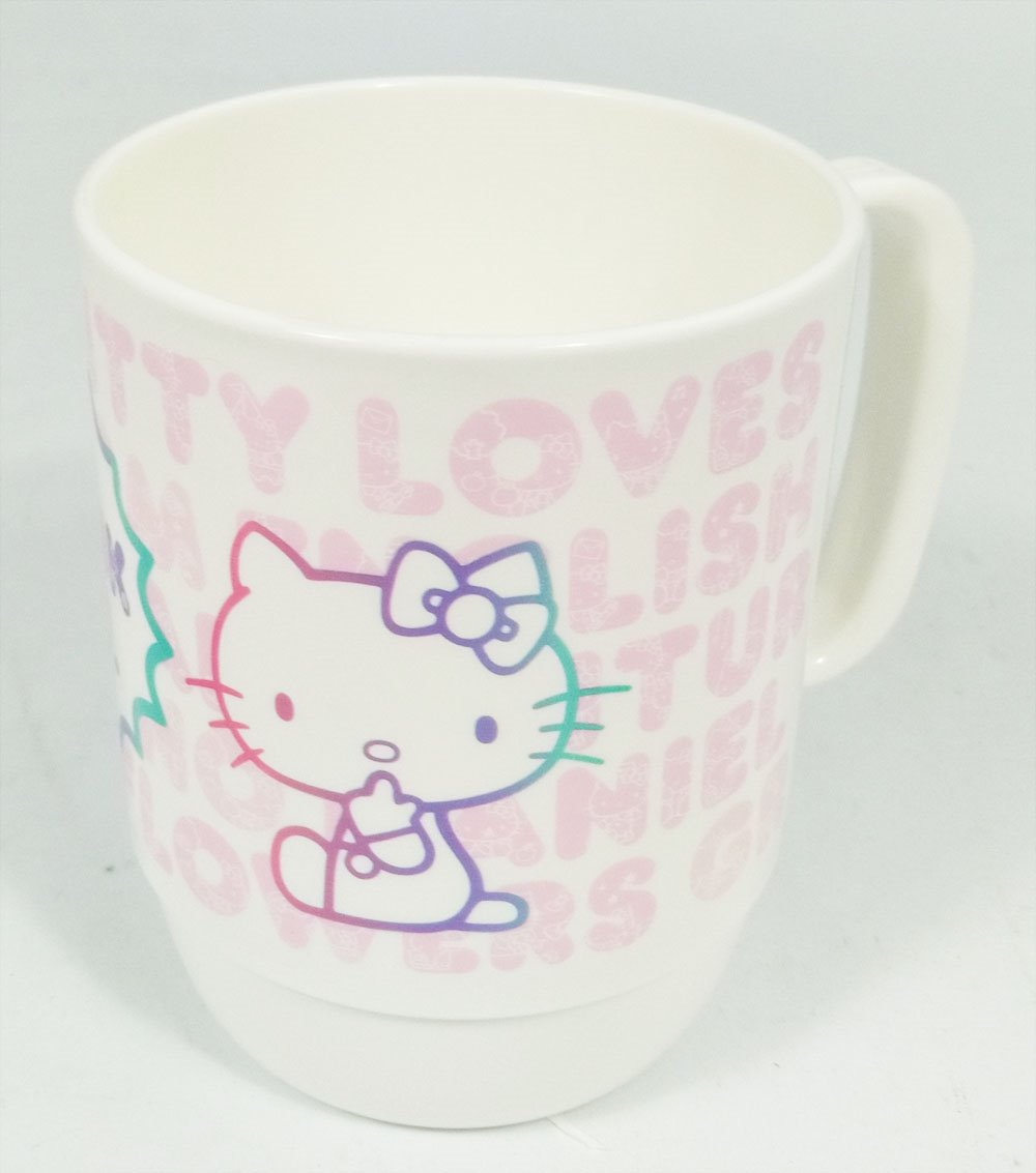 台灣製 三麗鷗系列  Hello Kitty 凱蒂貓  KRT-211329牙刷杯 .漱口杯. 水杯350cc  4710150211329  