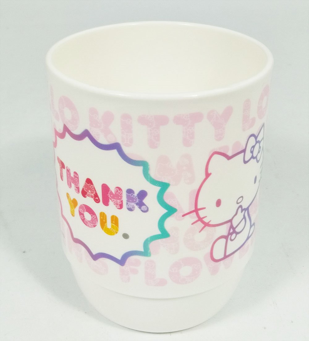 台灣製 三麗鷗系列  Hello Kitty 凱蒂貓  KRT-211329牙刷杯 .漱口杯. 水杯350cc  4710150211329  