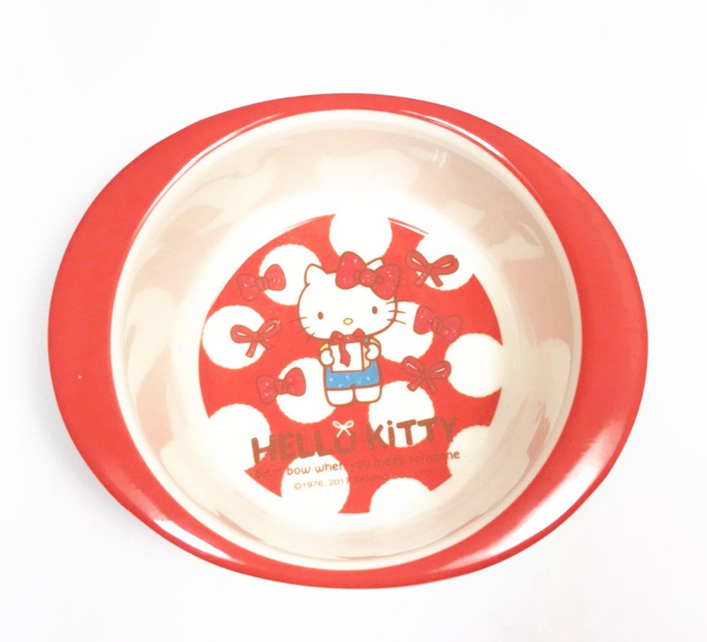 台灣製  茂伸 三麗鷗  Hello Kitty  817蝴蝶結KT圓雙耳碗  4712733009736
