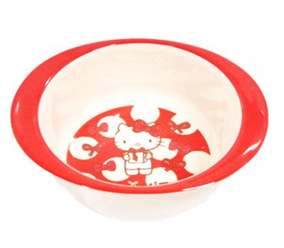 台灣製  茂伸 三麗鷗  Hello Kitty  817蝴蝶結KT圓雙耳碗  4712733009736