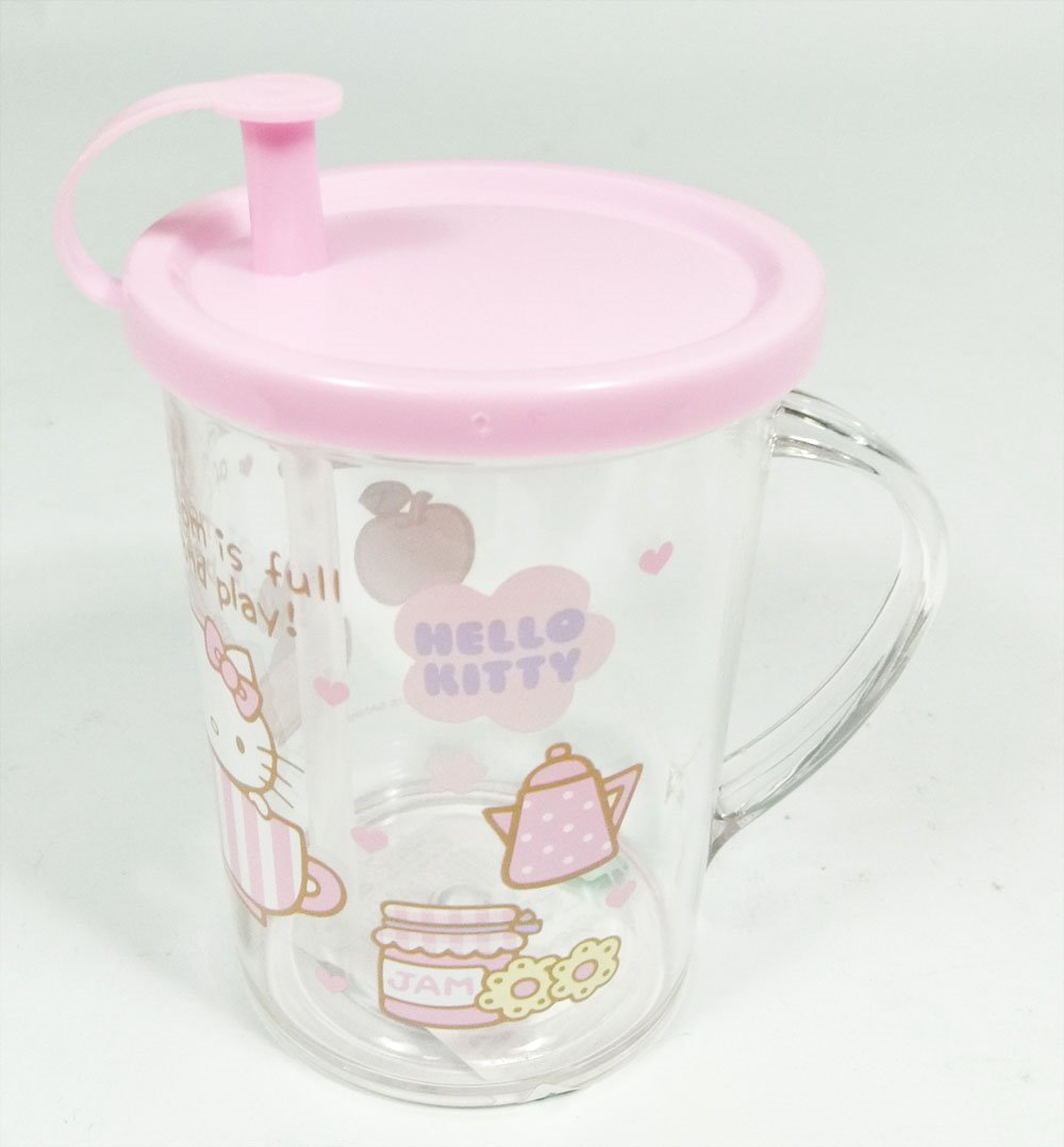 台灣製 茂伸 三麗鷗系列  Hello Kitty 凱蒂貓 兒童吸管水杯  4713077263150