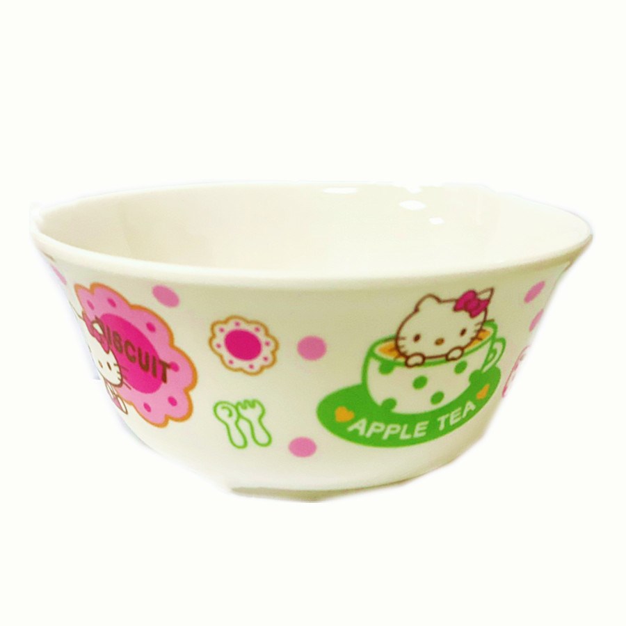 台灣製 茂伸 三麗鷗系列  Hello Kitty 803蝴蝶結KT西式餐碗  4712733009637