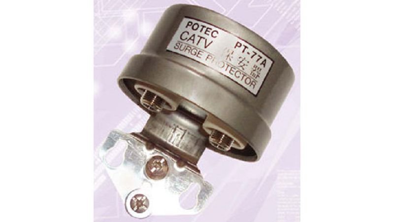 有線電視、共同天線專用防水型避雷器(PT-77A)