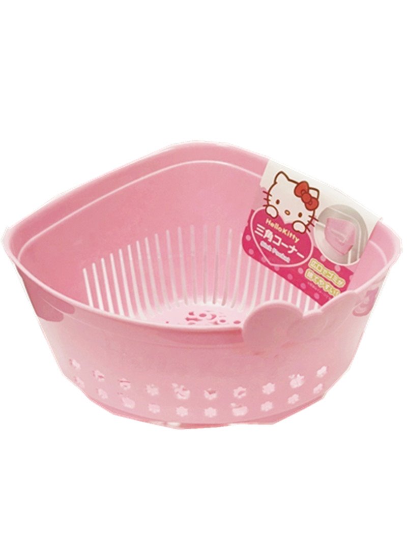 三麗鷗系列  Hello Kitty 凱蒂貓 三角瀝水籃 ~ 26323 KT 4573135576918