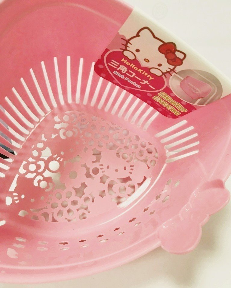 三麗鷗系列  Hello Kitty 凱蒂貓 三角瀝水籃 ~ 26323 KT 4573135576918