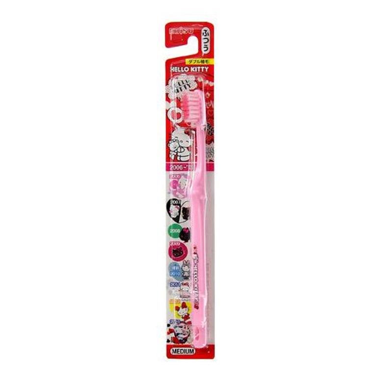日本製  EBISU / 惠百施 三麗鷗系列  Hello Kitty 凱蒂貓纪念版牙刷  4901221861806