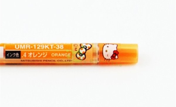 日本製 三麗鷗系列  Hello Kitty 凱蒂貓 圓珠筆替換筆芯0.38毫米 ~ 藍 /-綠/-桔